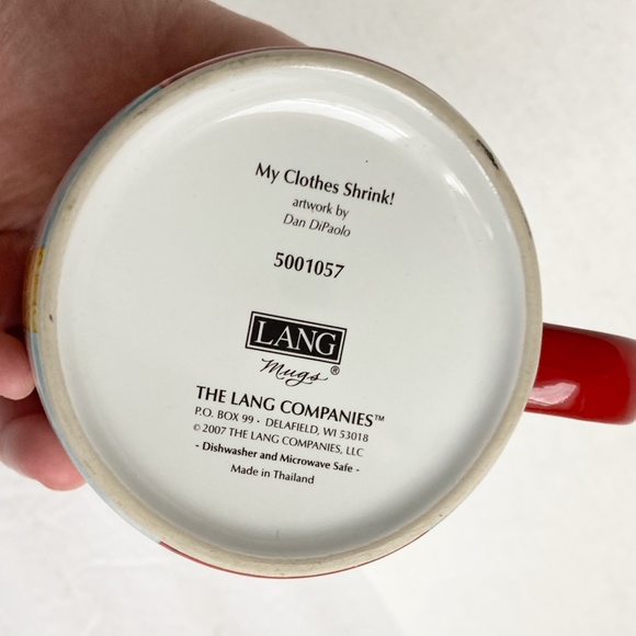 Lang Dan DiPaola Mug Chocolate Makes My Clothes Shrink Coffee Cup - Picture 7 of 8